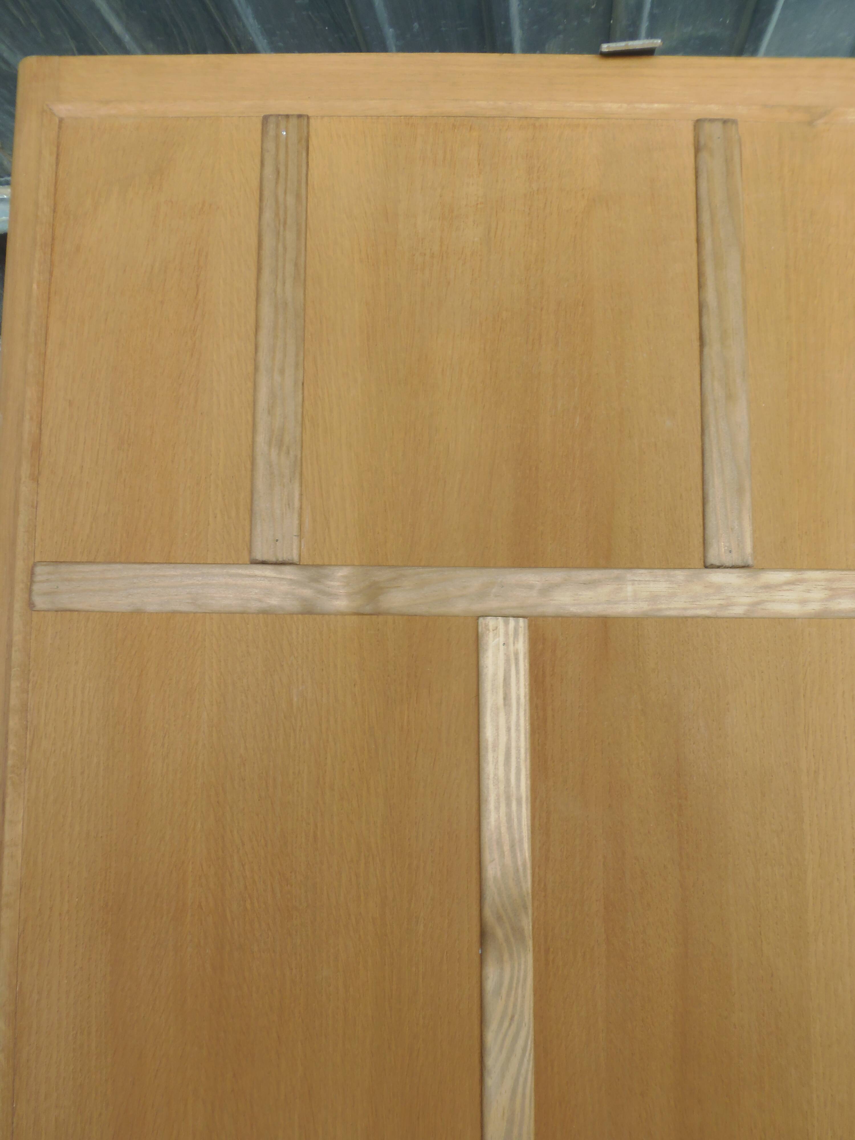 Armoire vintage en bois brut, étagères bois modulables