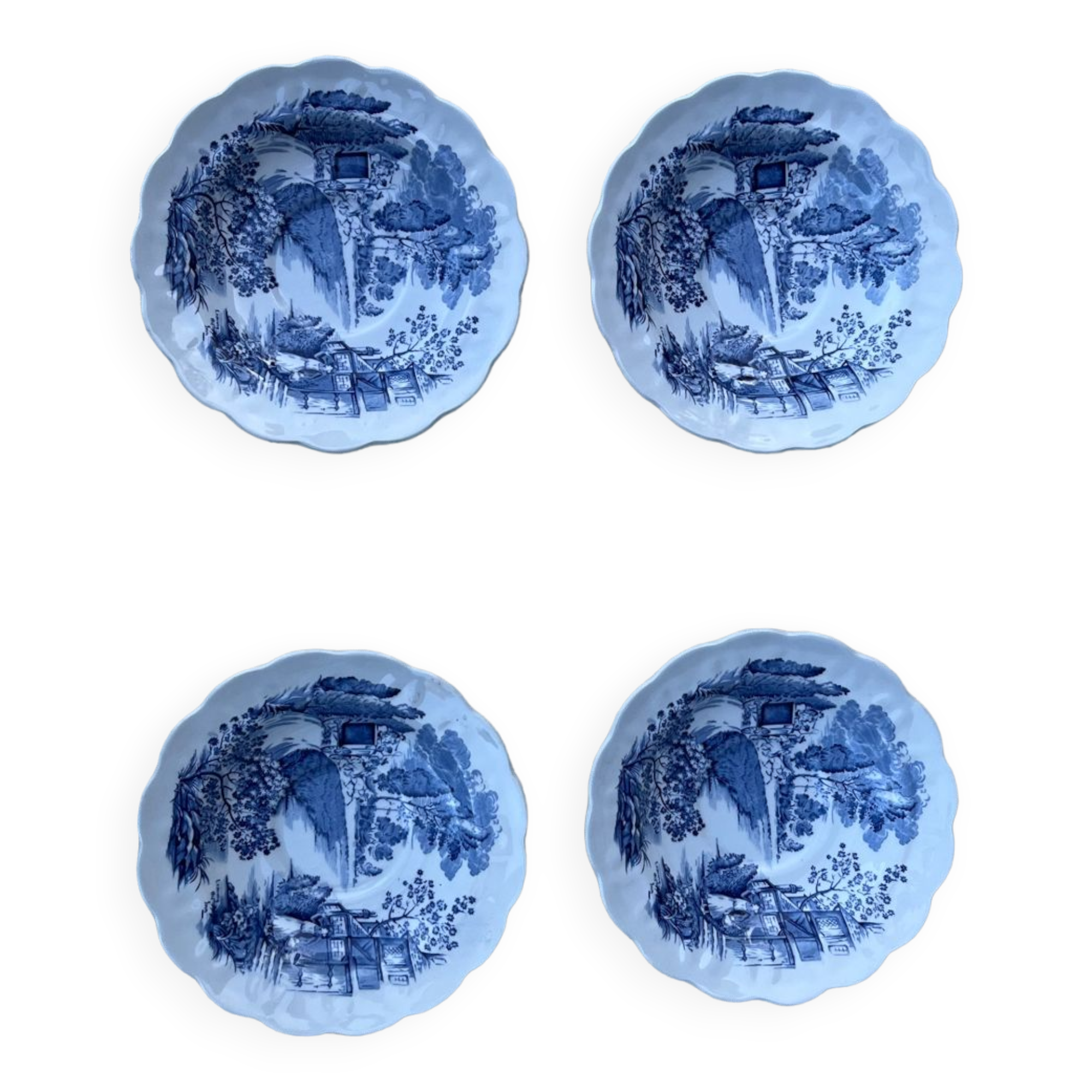 Set of 4 vintage Ridgway bowls