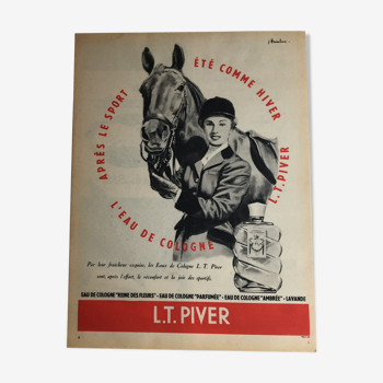 A4 L.T Piver plastic authentic advertising poster
