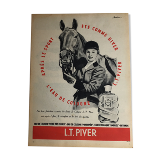 A4 L.T Piver plastic authentic advertising poster