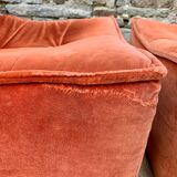 Pair of 70s velvet heaters