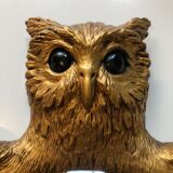 Witch mirror shape vintage owls 28x38cm
