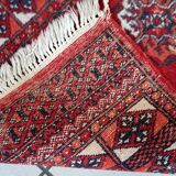 Tapis vintage fait main Afghan Ersari 62cm x 88cm (1970s) en laine