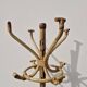 Vintage rattan bamboo parrot coat rack