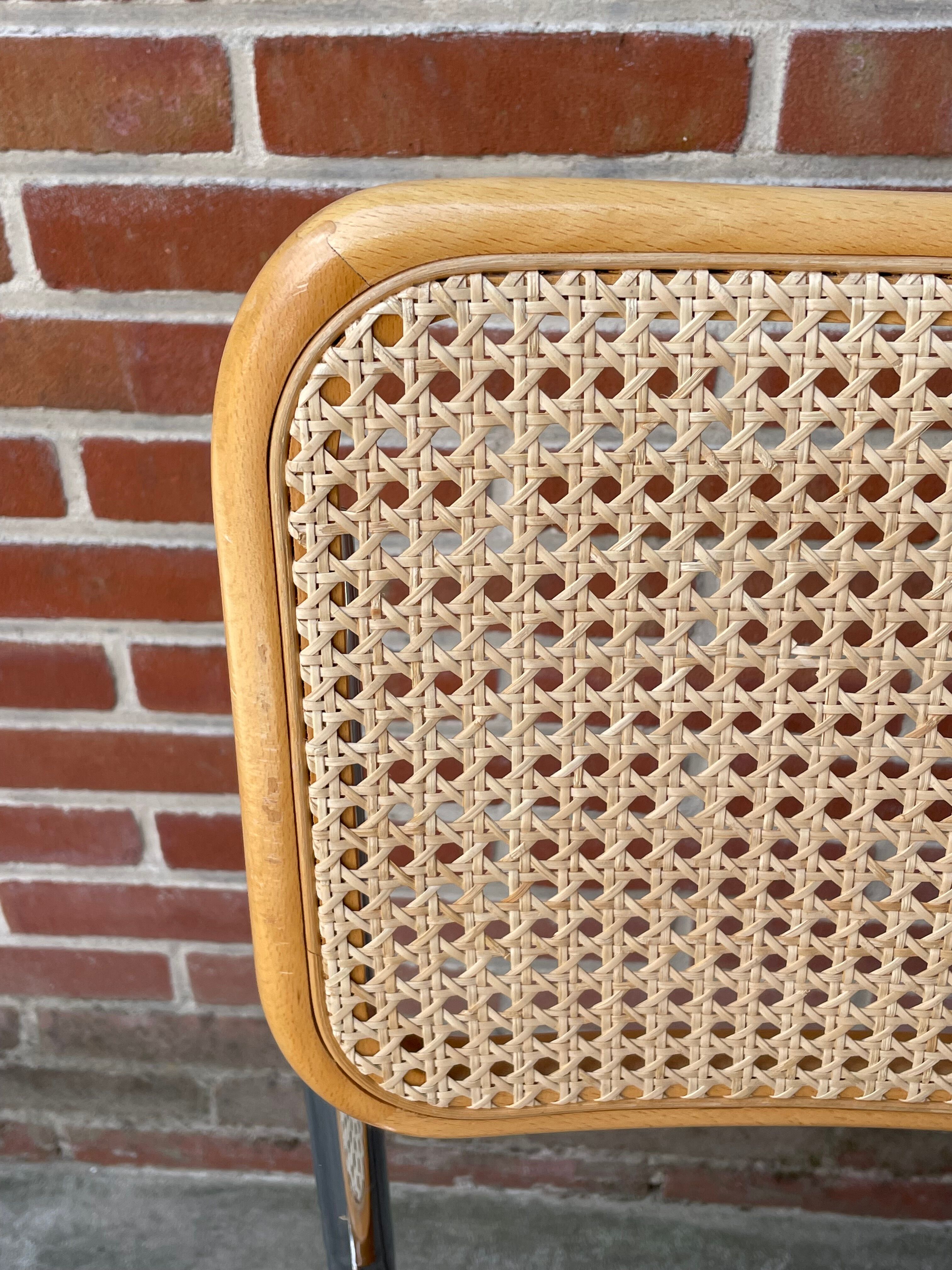 Cesca design chair model b32 in chrome