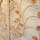 Peacock rattan headboard one person