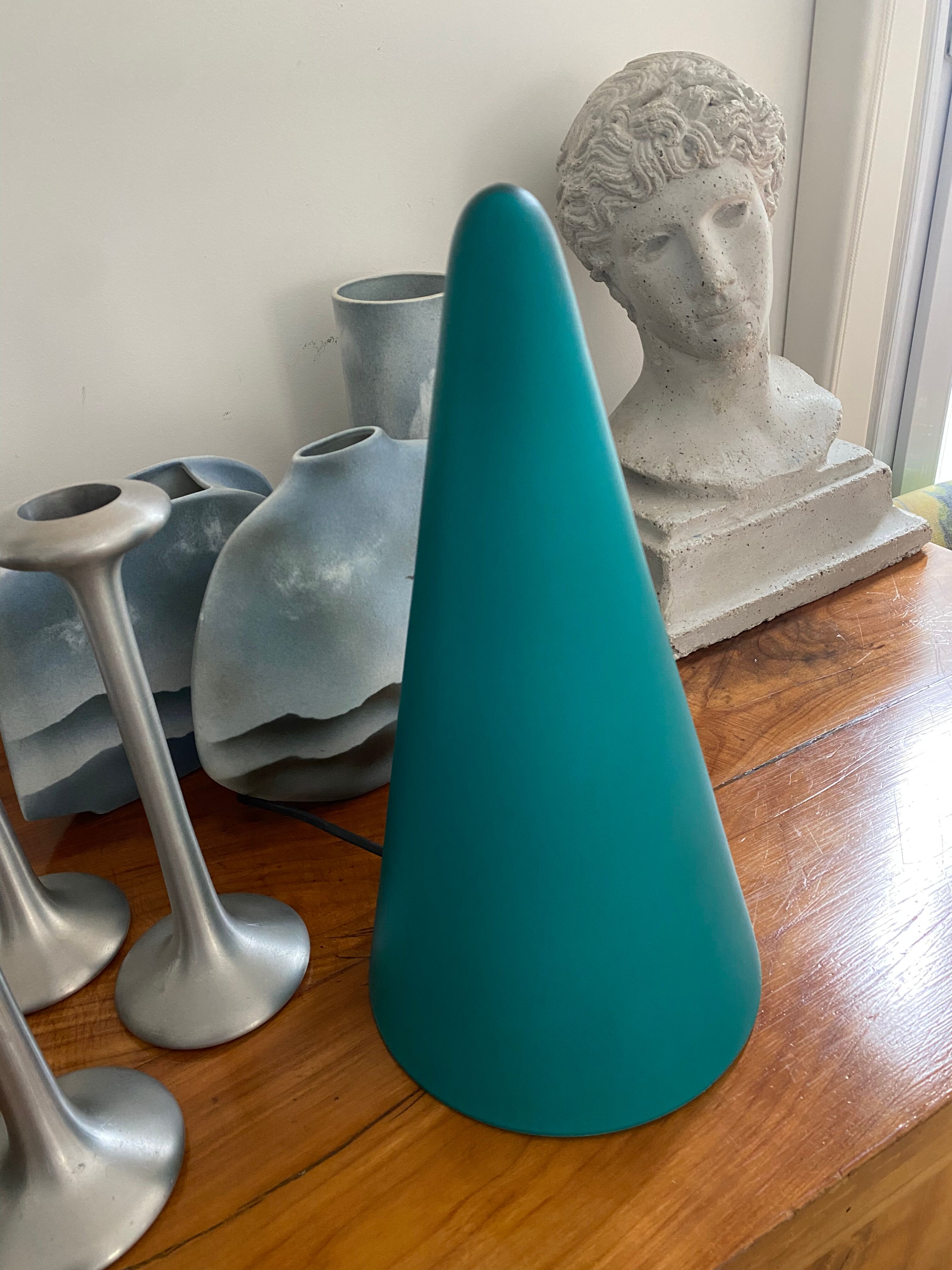 Teepee SCE green cone lamp vintage 80s
