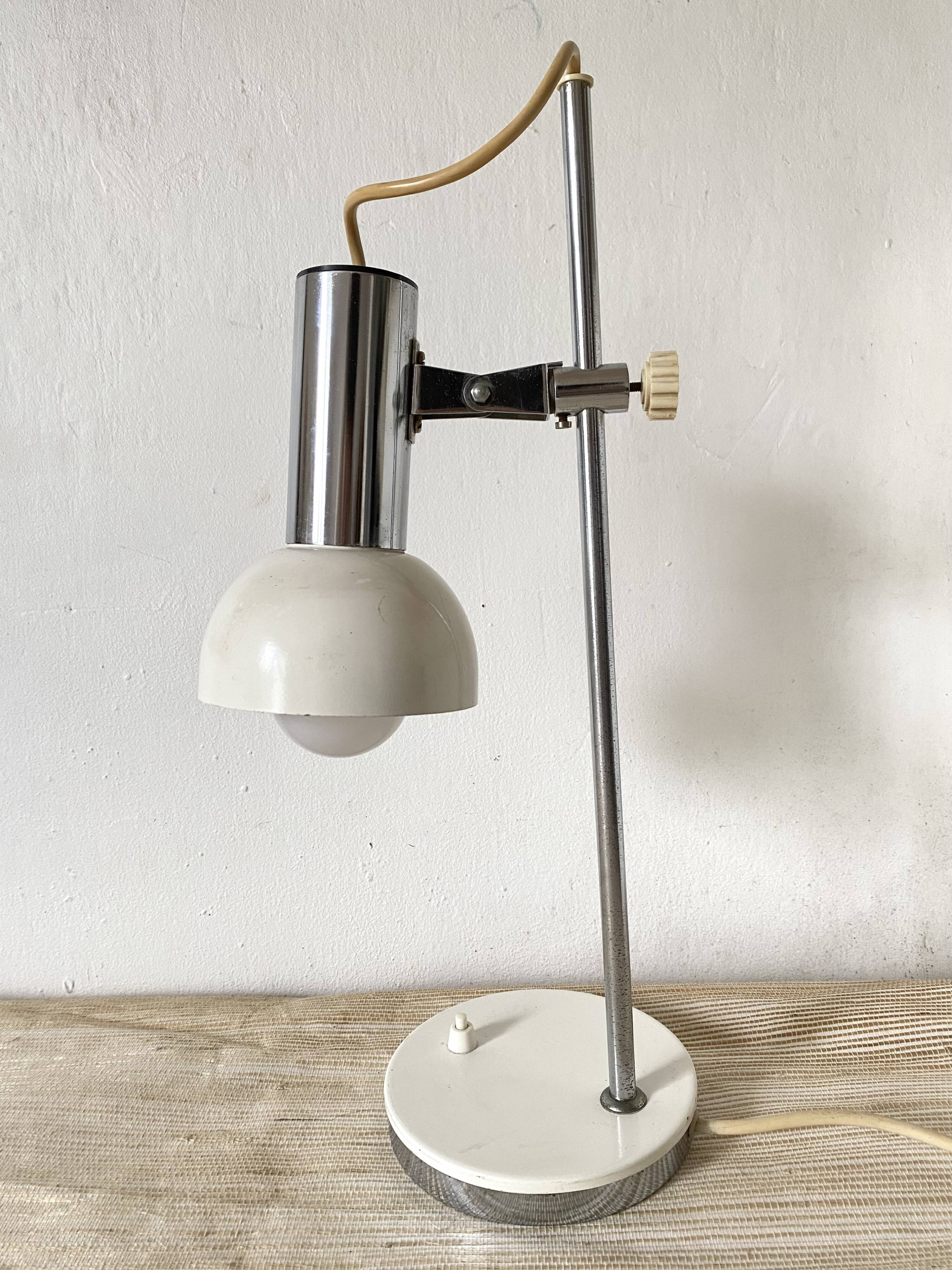 Adjustable desk lamp, 70s spotlight