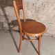 Chaise bistrot en bois courbé dossier avec décor