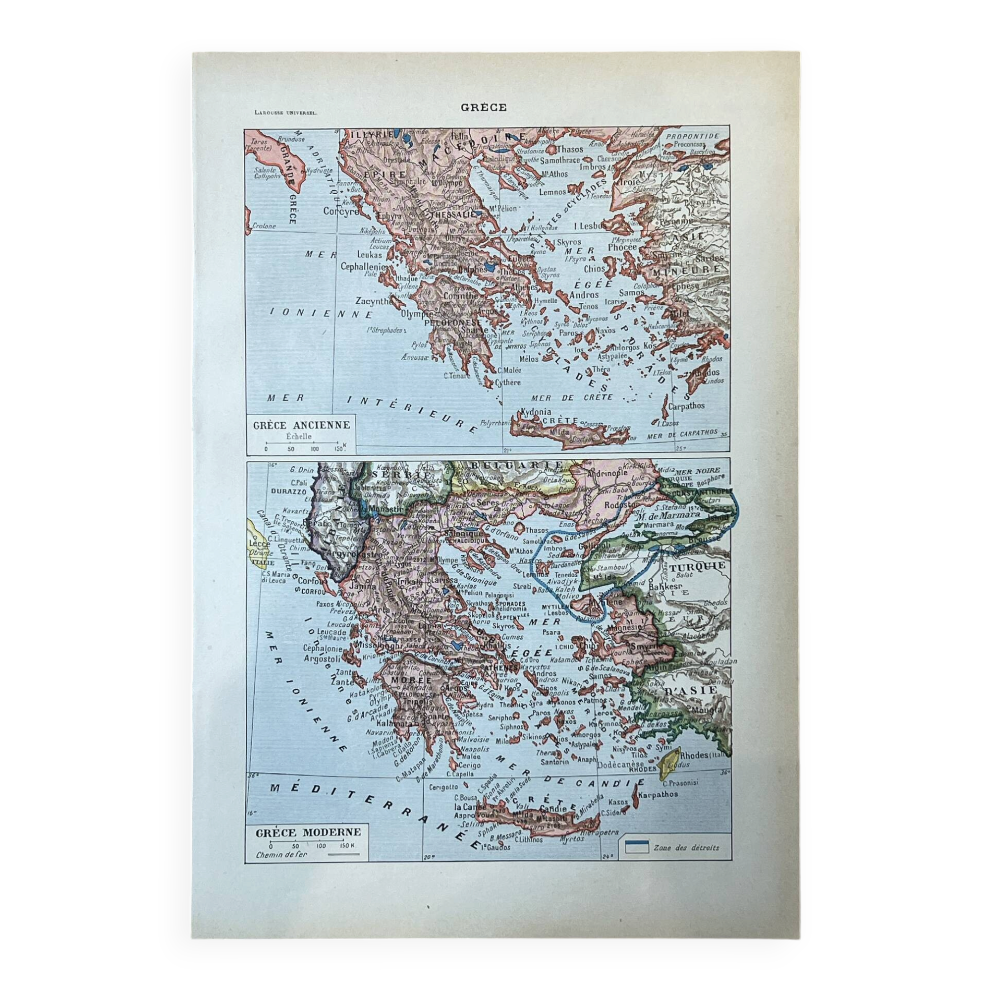 Map of Greece - 20x29cm