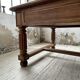 Solid walnut farmhouse castle table 1900 XXL