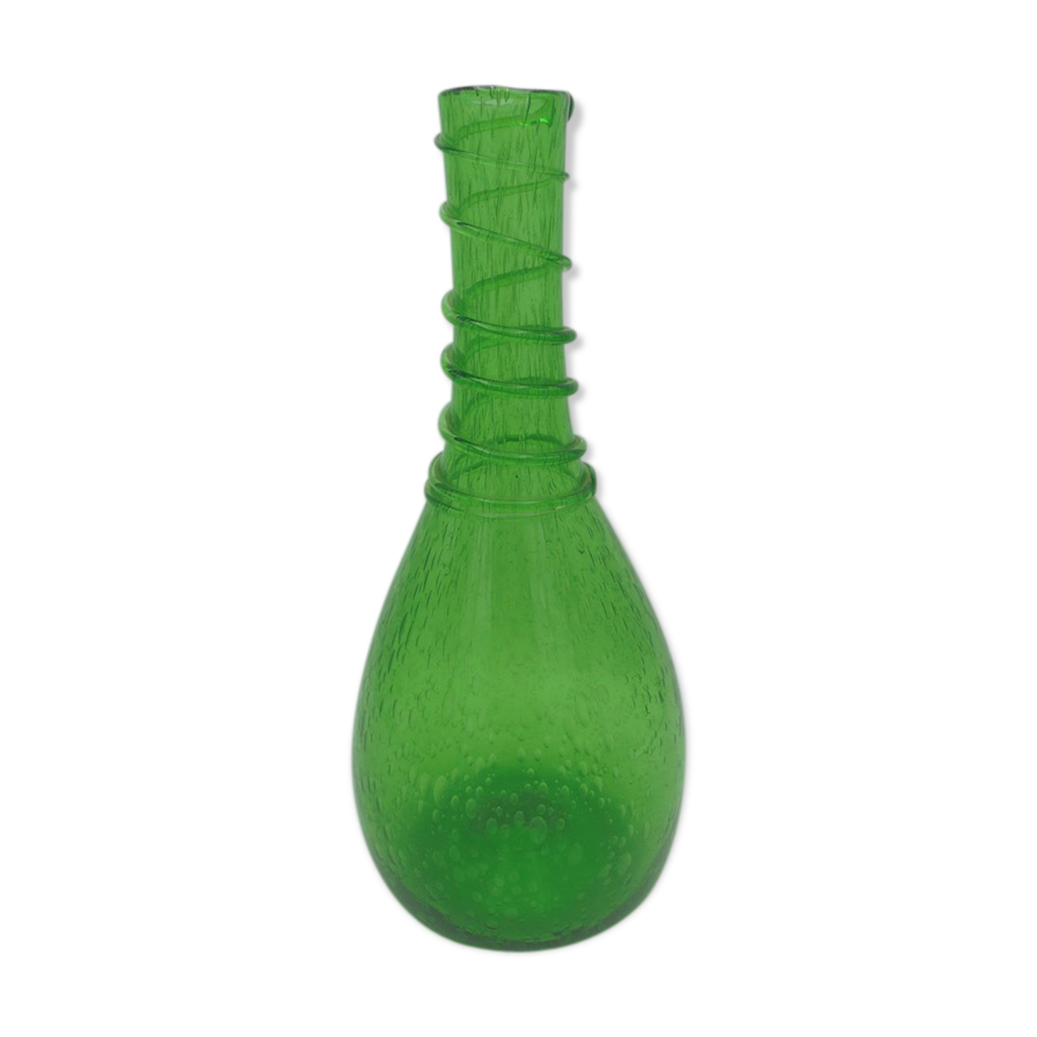 Bubble glass carafe