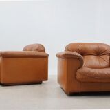 De Sede "DS 101" leather armchairs 1970s