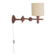 Danish teak wall lamp, 1960s