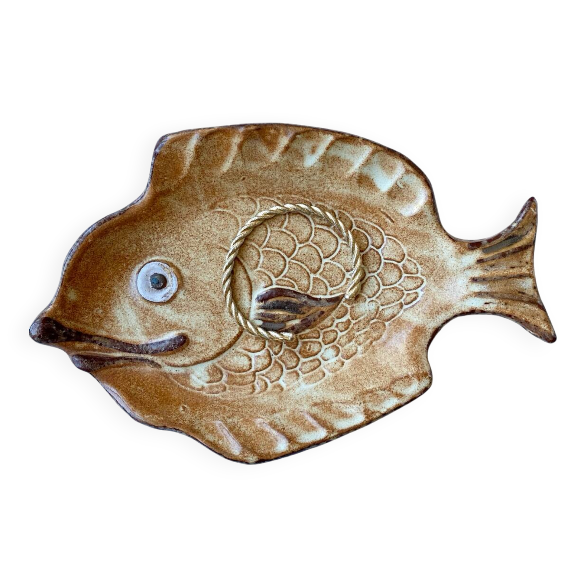 Ceramic bowl in the shape of a fish