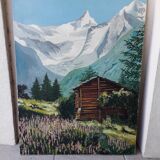 Mountain painting signed