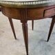 Table basse bouillote plateau marbre blanc