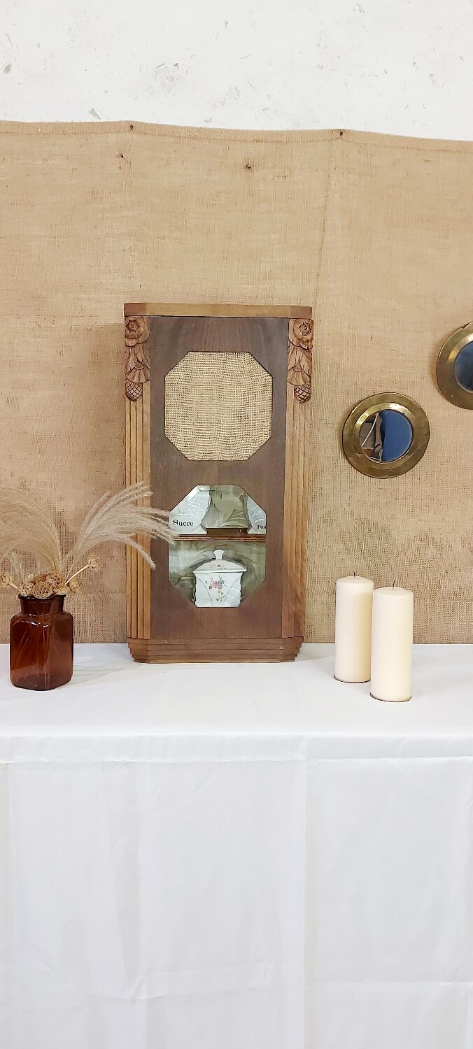 Art Deco kitchen storage cabinet