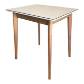 Formica table 1960's formica top and wooden compass legs