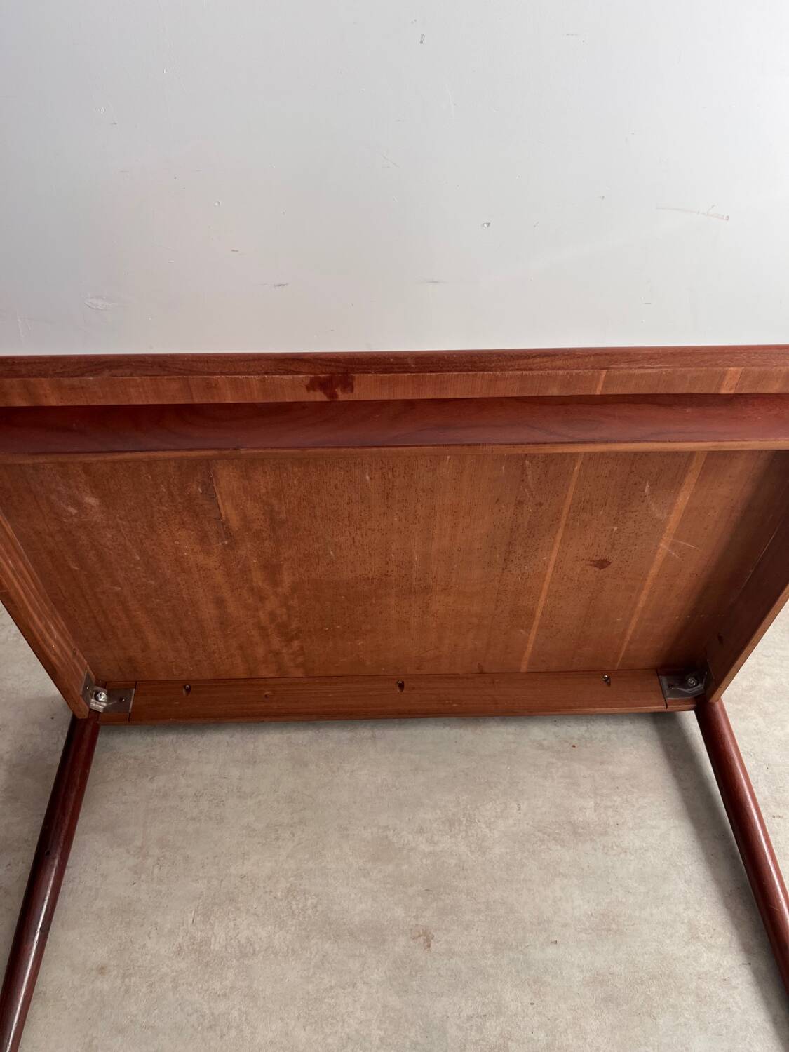 Old Scandinavian design rectangular teak table from the 60s vintage