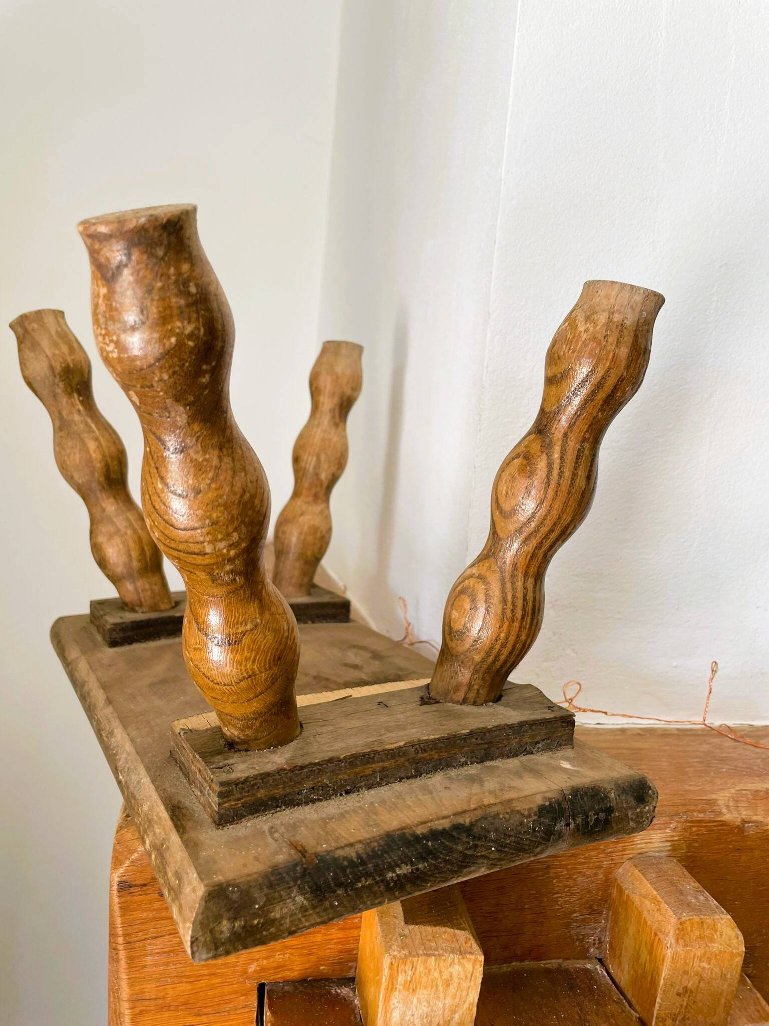 Vintage wooden stool