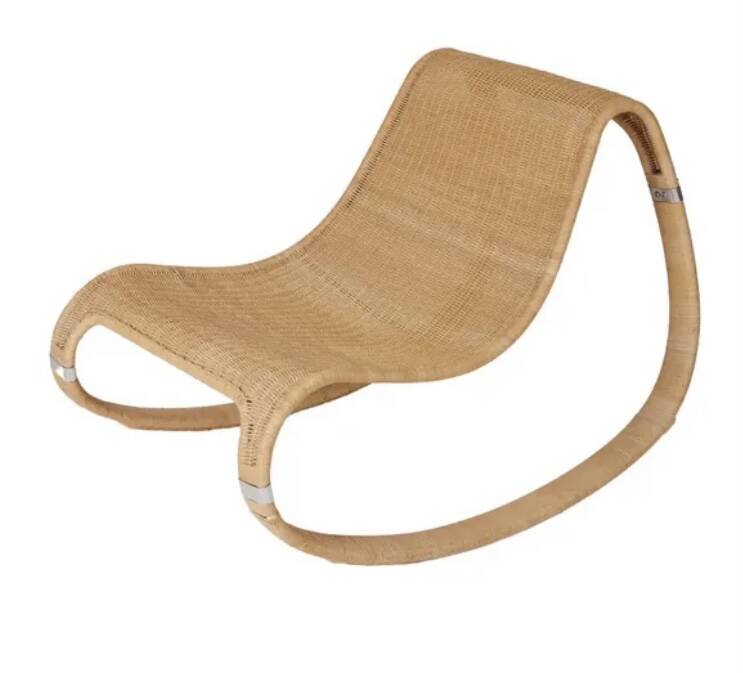Ikea 2002 Gunghult rocking rattan armchair by James Irvine