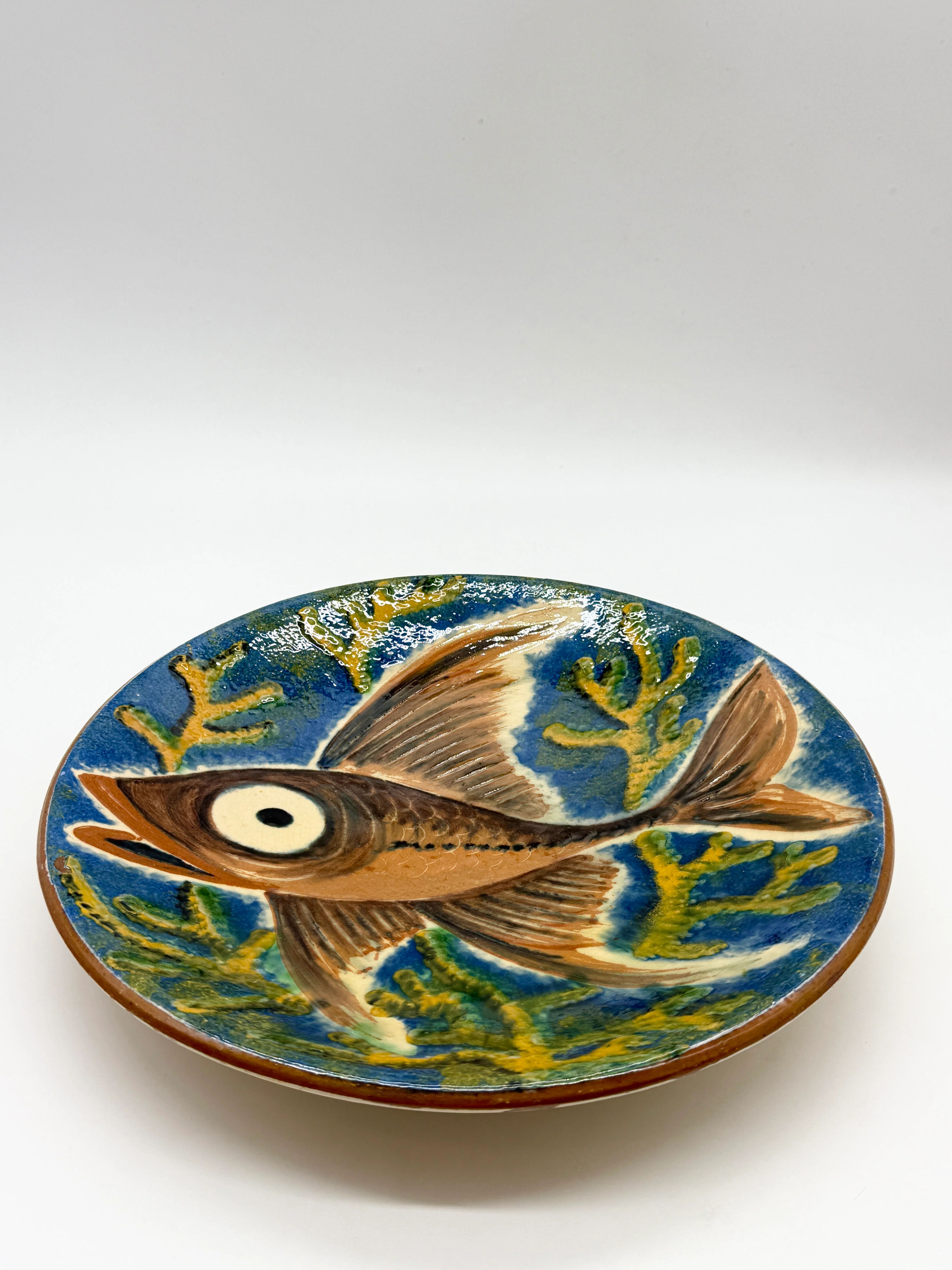 Wall plate "fish" by Puigdemont, Catalonia 1960s