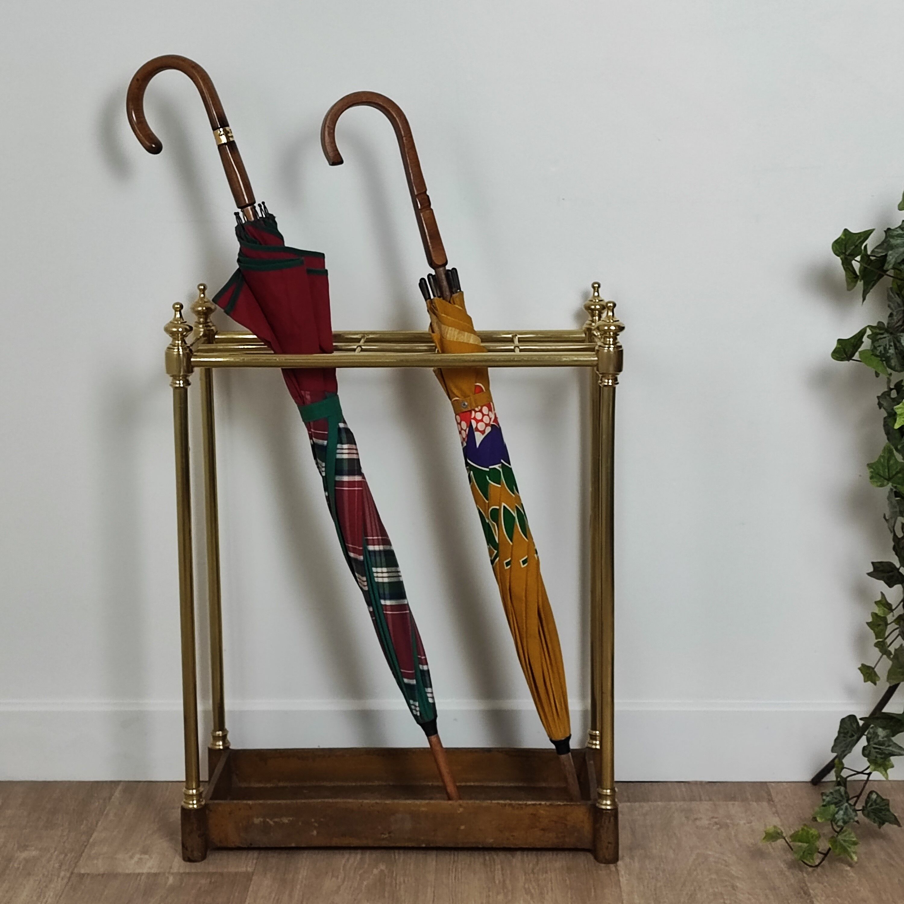 Brass umbrella holder