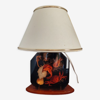Vintage shellfish inclusion lamp