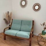 2-seater rattan bench
