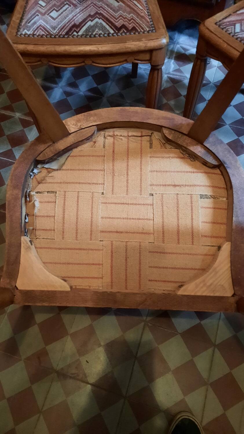 Art deco armchairs and chairs set