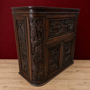 Vintage teak wooden Thai / Asian bar cabinet / drinks cabinet