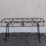 Vintage wrought iron rectangle planter stand