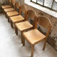 Set de 6 chaises hêtre années 80