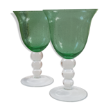 Bubbled foot glasses 16 cm