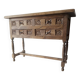 Antique Spanish hand-carved console table