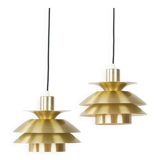Pair of Danish vintage pendant lamps Top lamper 774 from 1980s