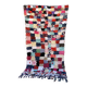 Moroccan carpet Boucherouite colored - 120 x 216 cm