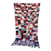 Tapis Marocain Boucherouite coloré - 120 x 216 cm