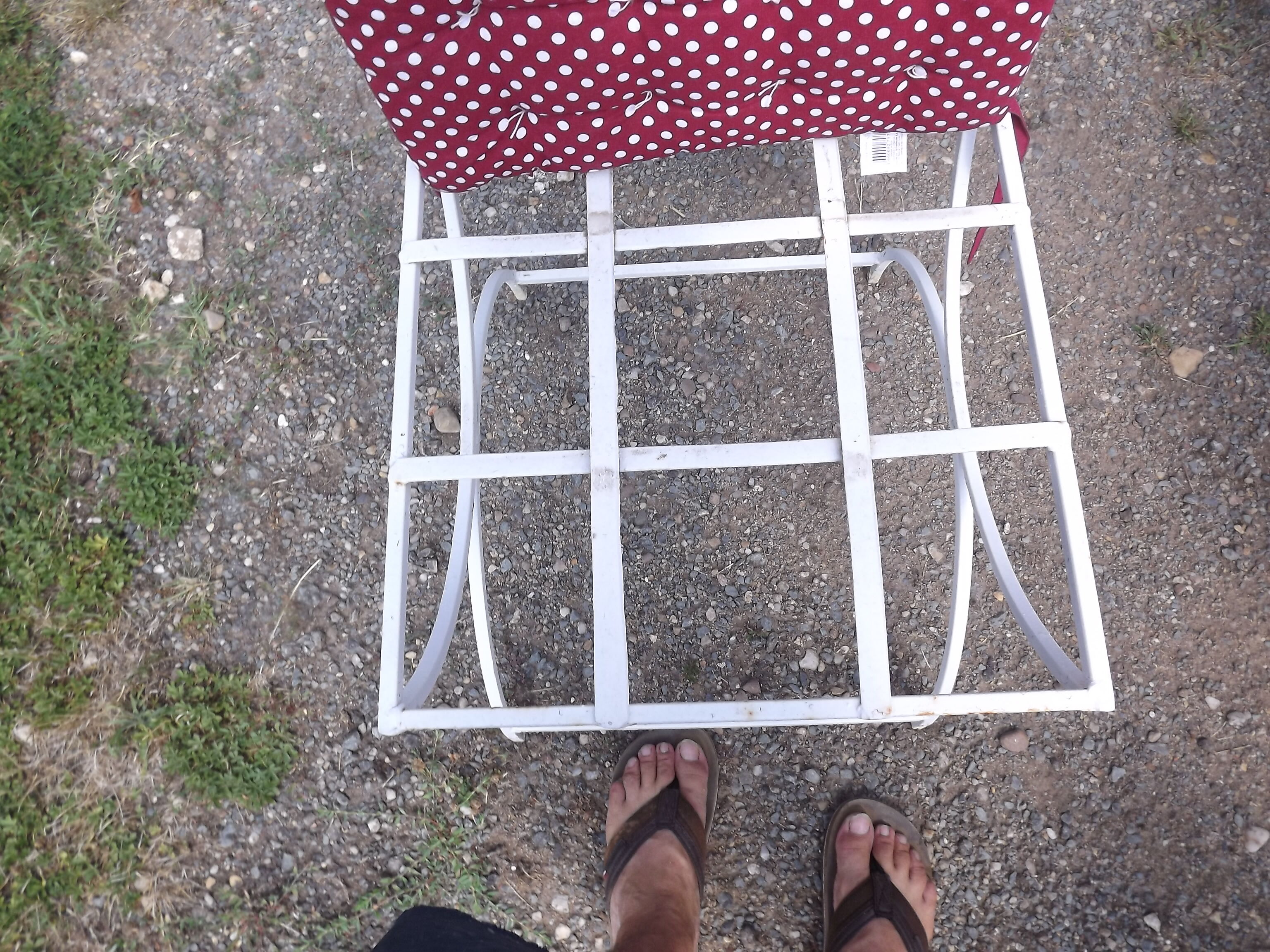 Iron garden furniture