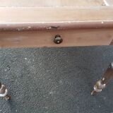 Table de ferme patine ancienne pieds tournés