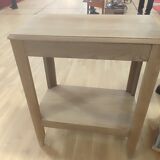 Art Deco style serving table in pickled oak