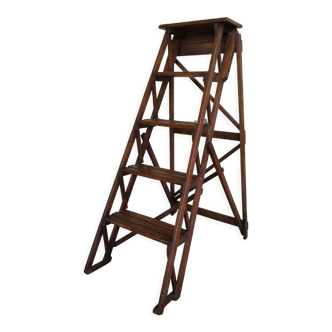Vintage wooden stepladder from library 1930