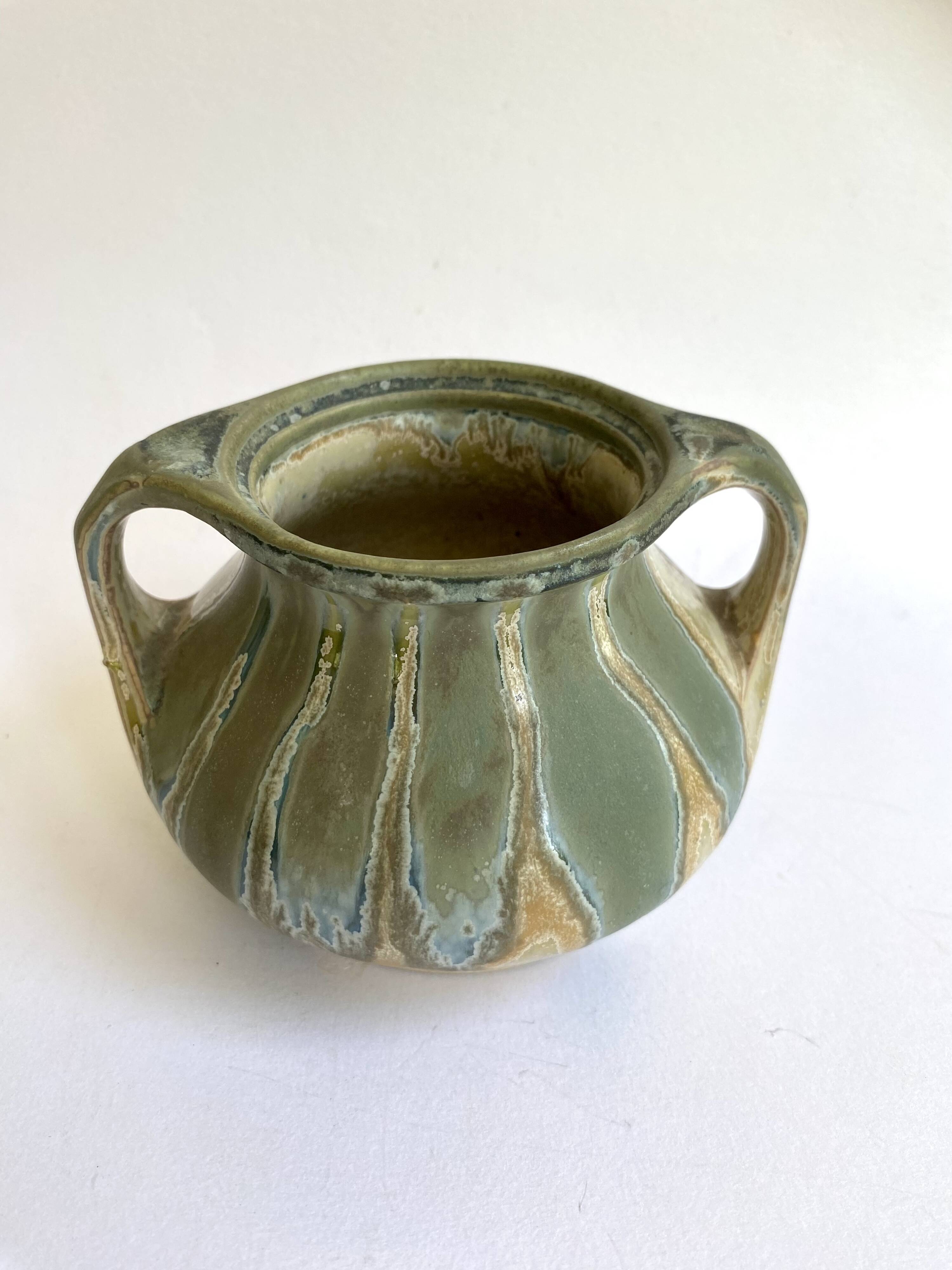 Denbac pot, flamed stoneware 1920