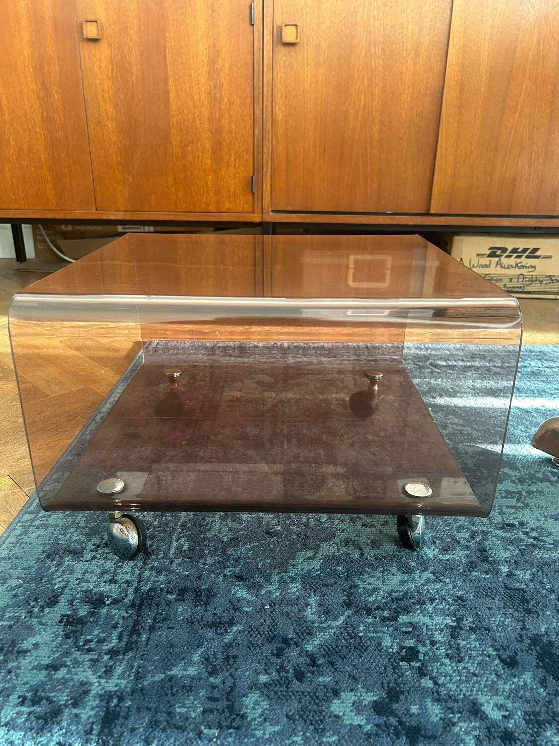 Rolling furniture/coffee table/nightstand/side table by michel dumas