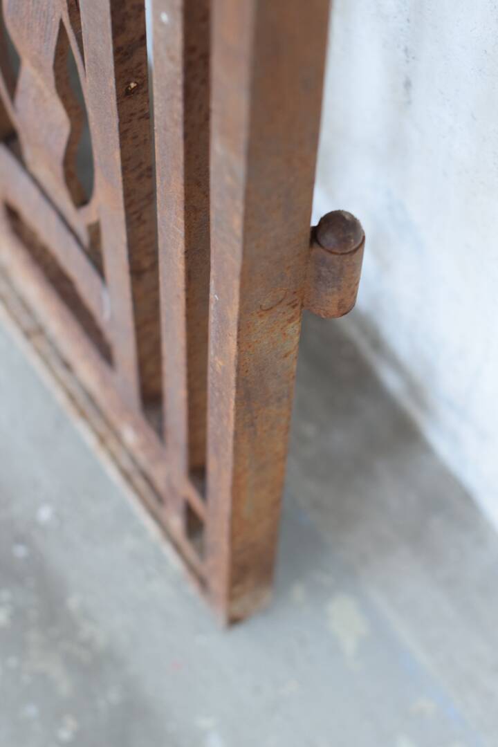 Metal and bronze ironwork entrance door Charles Piguet Lyon 1919