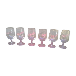 Lot de verres brasserie vintage