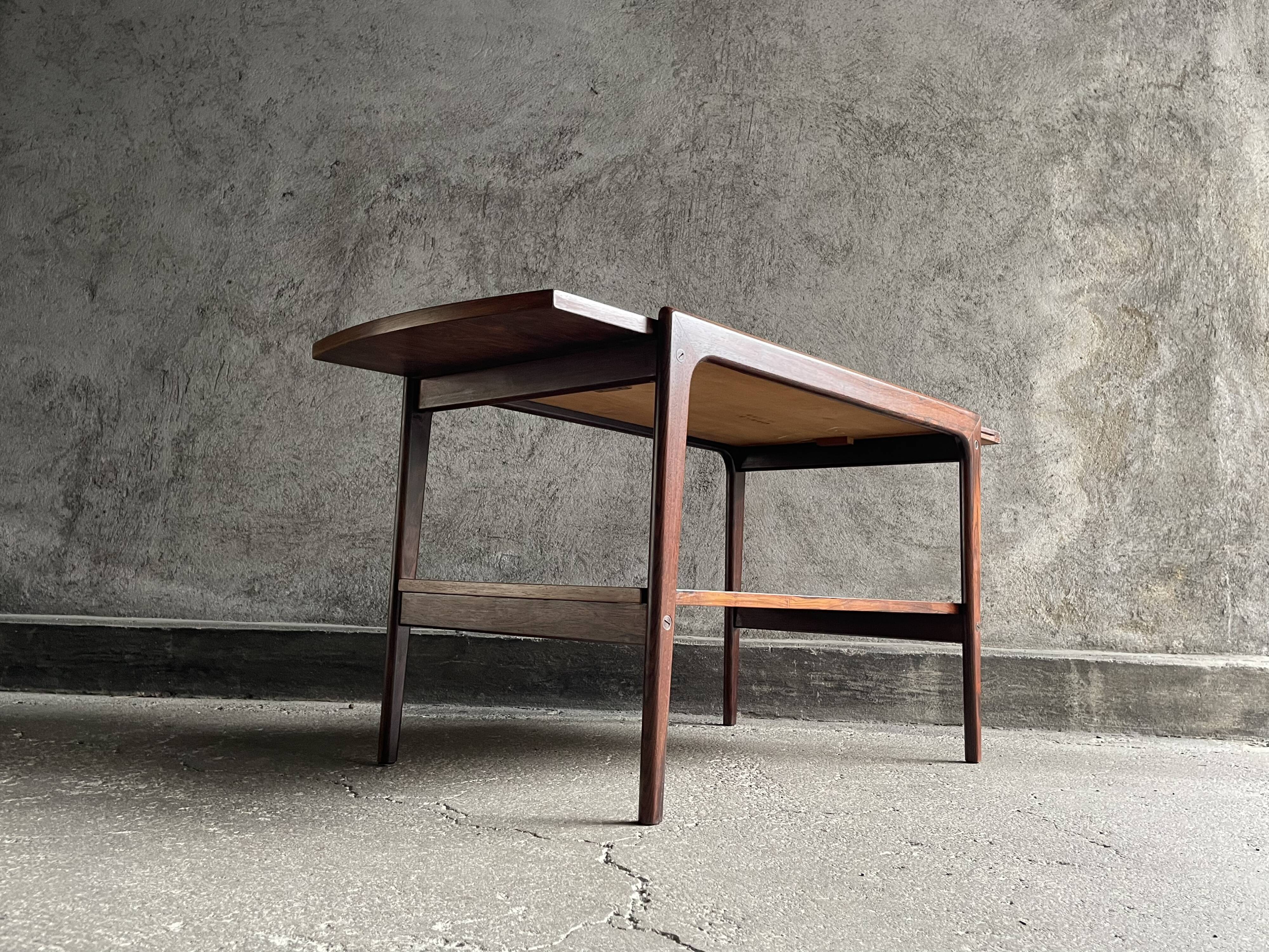 Scandinavian rosewood coffee table, 1960s