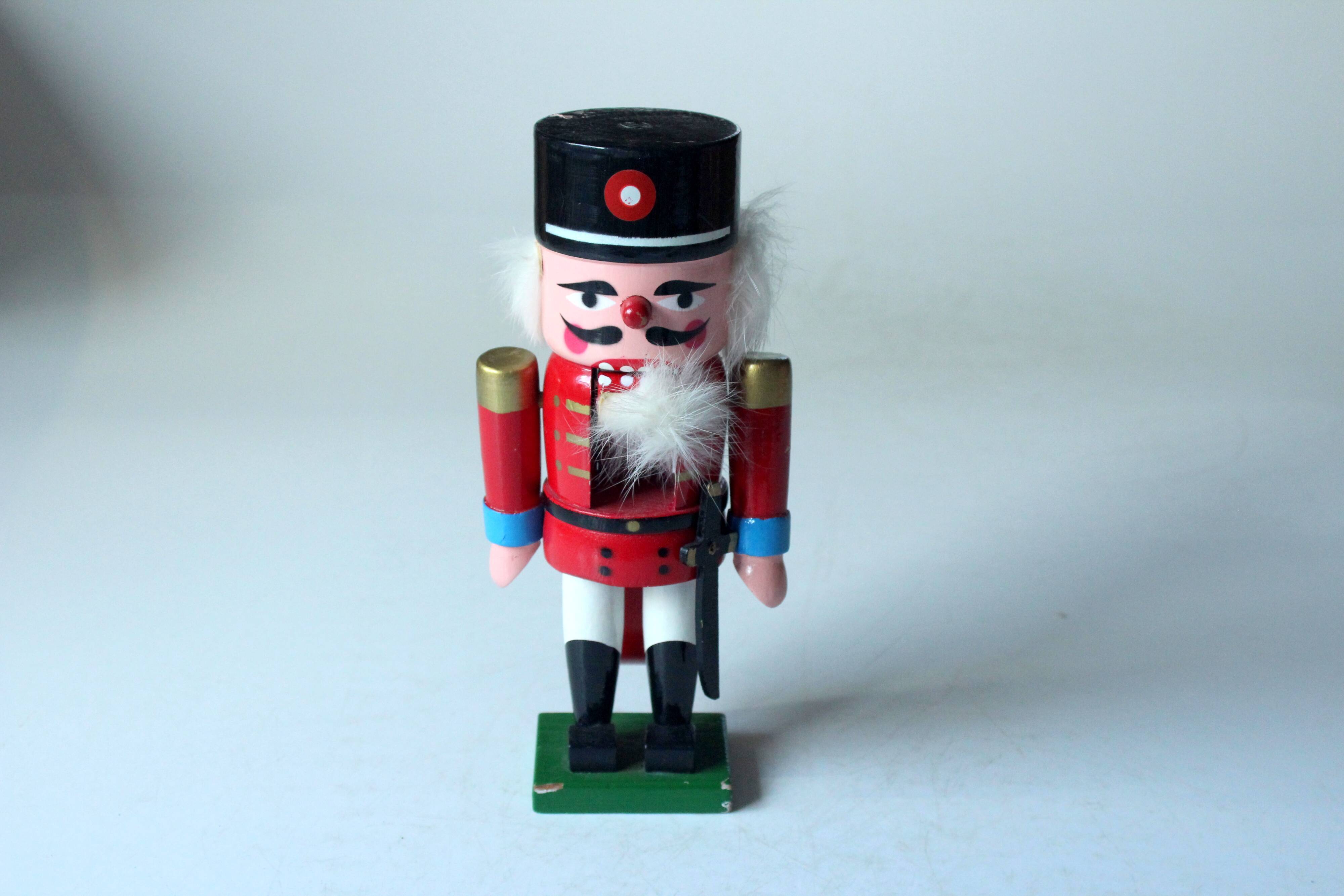 Wooden handmade nutcracker, vintage from the 1970s