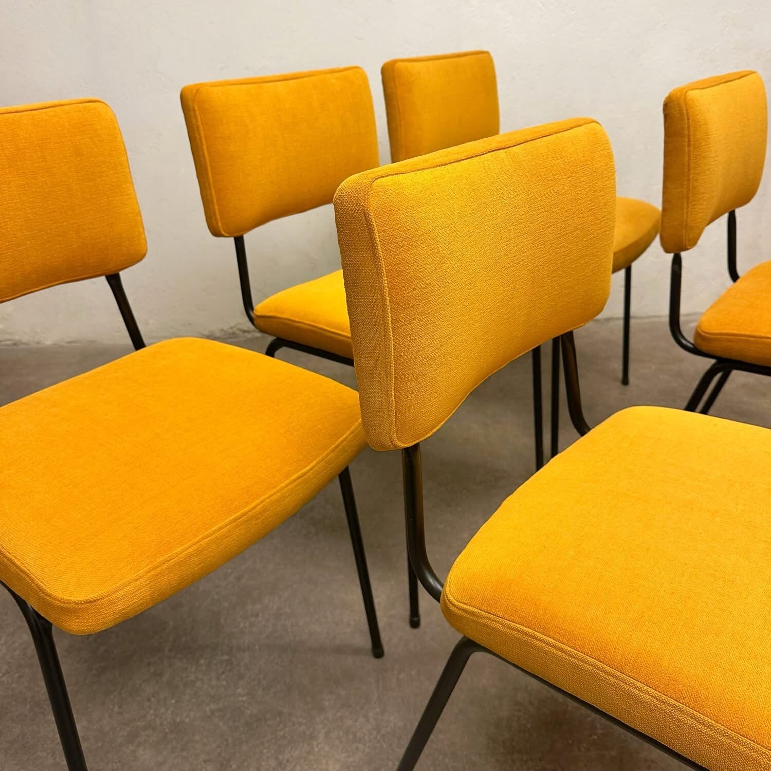 Set of 6 chairs by André Simard, 1950